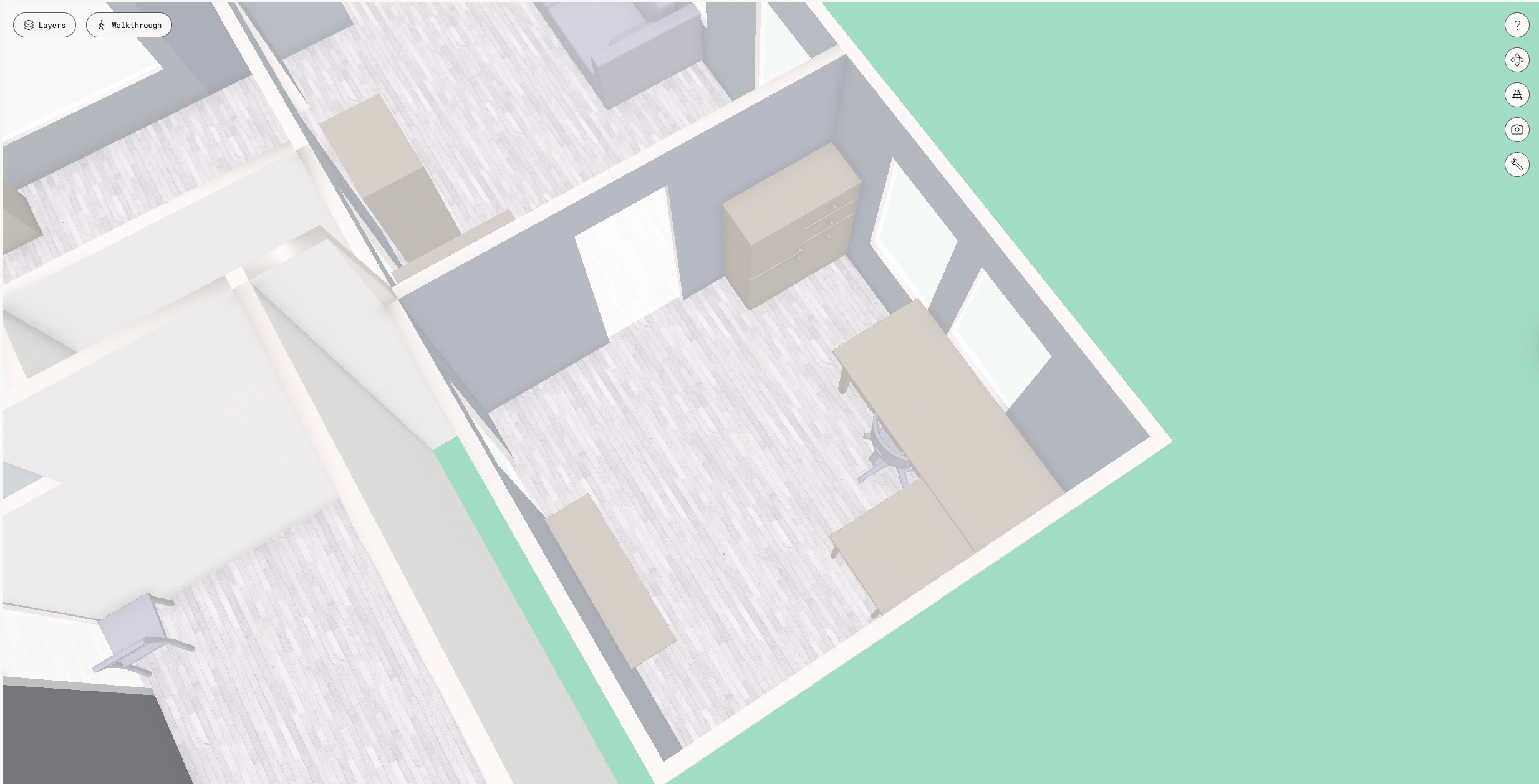 Before: 3D view of the captured space