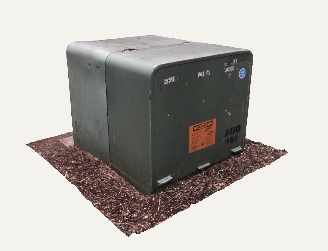 Capture viewed in Polycam with unlit texture rendering