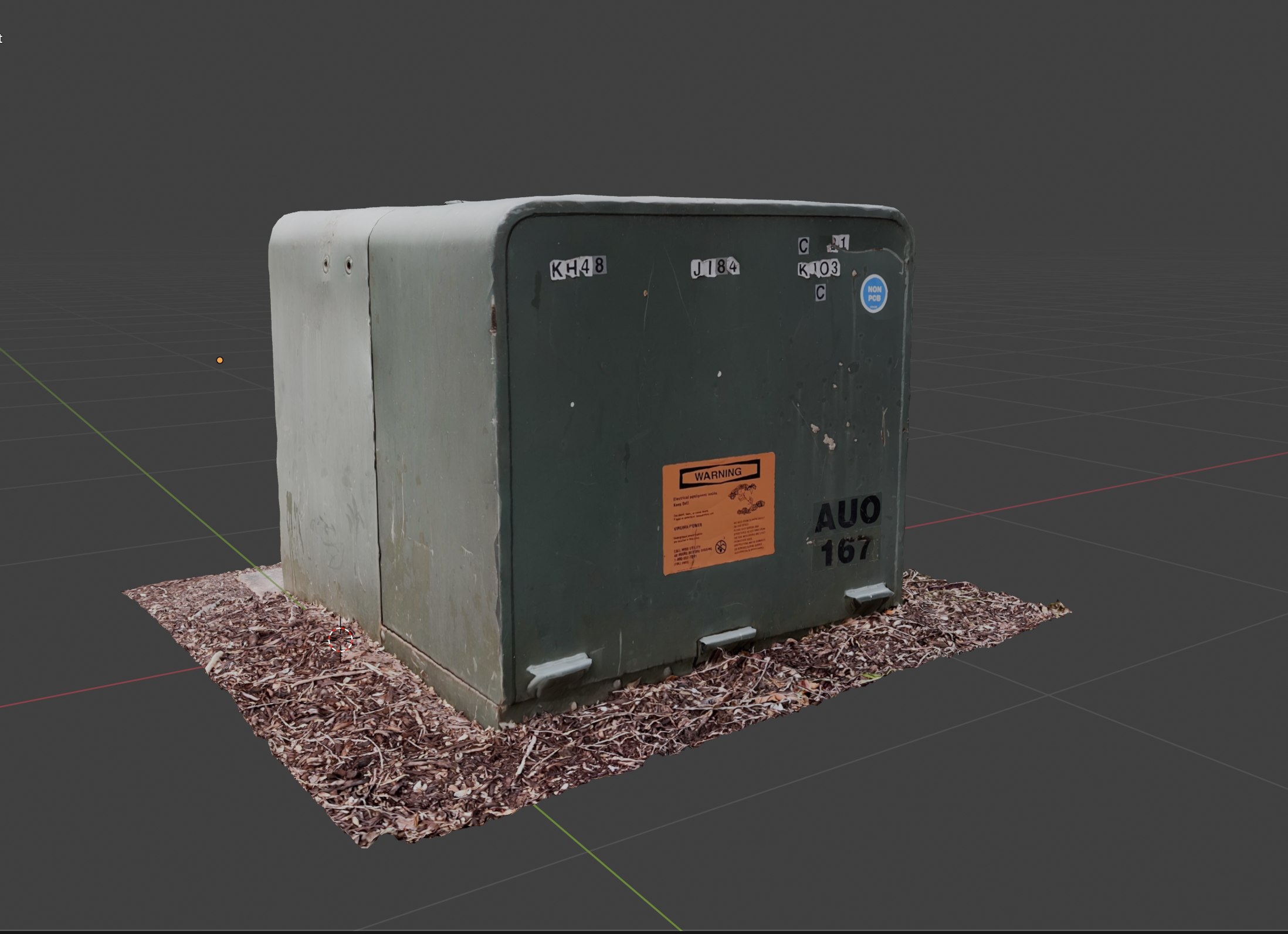 Same capture imported into Blender with default real-time lighting applied