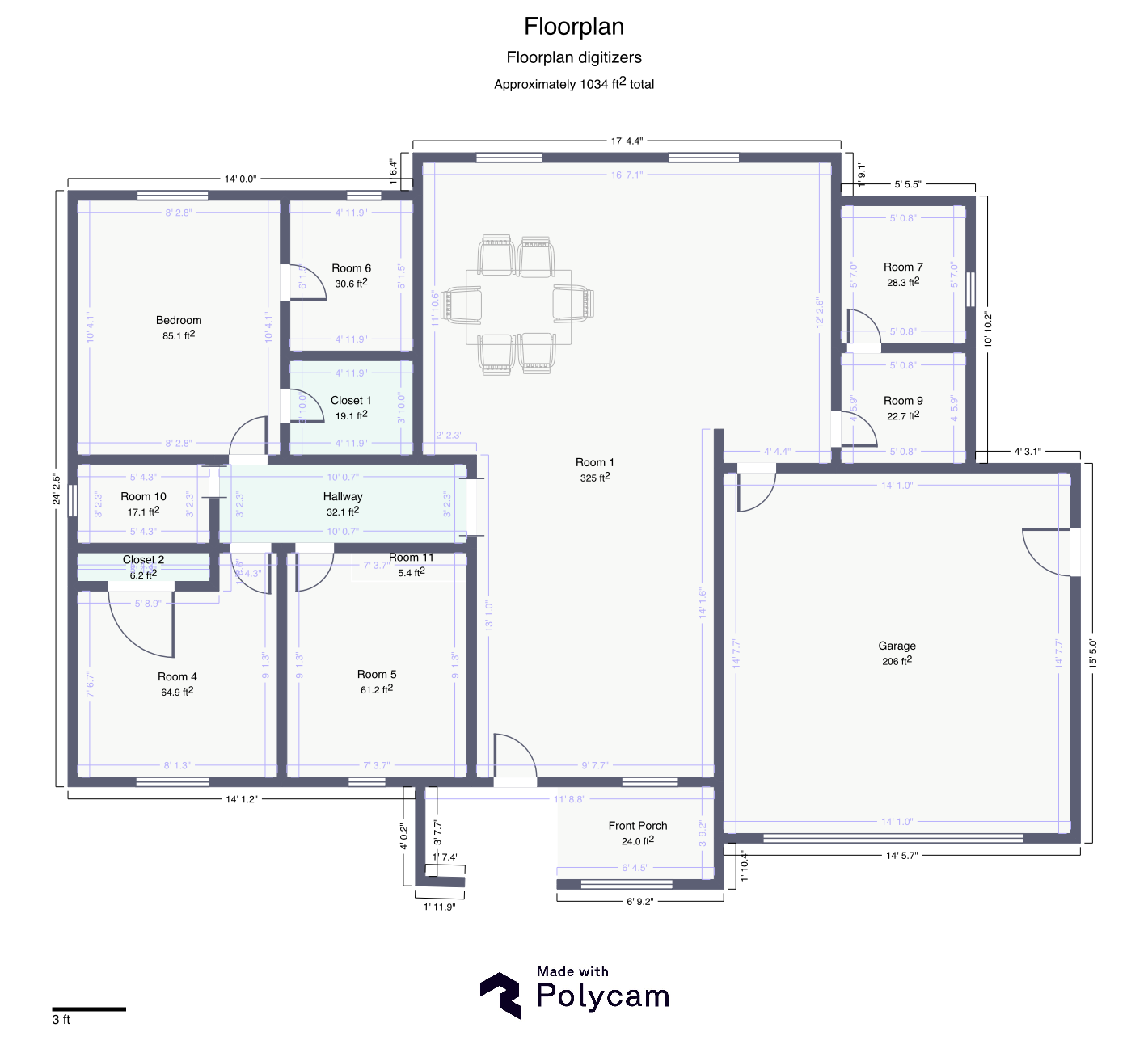 Original uploaded floorplan sketch