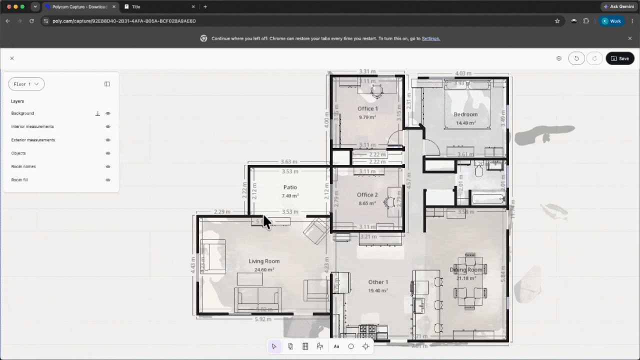 Demonstration of adding, moving, and modifying doors and windows